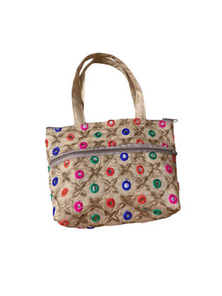 Elegant embroidered women’s tote bag