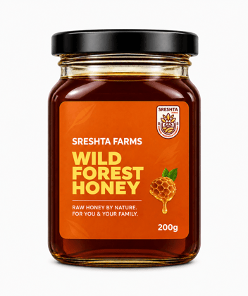 Sreshta Farms Raw Honey 200g | Natural Honey | Pure Unprocessed Honey | Premium Indian Honey
