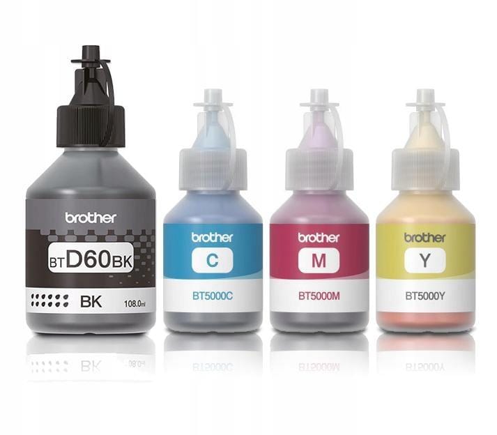 Brother D60, Bt5000 Set of 4 Bottle (t420w, T426w, T510w, T520w)