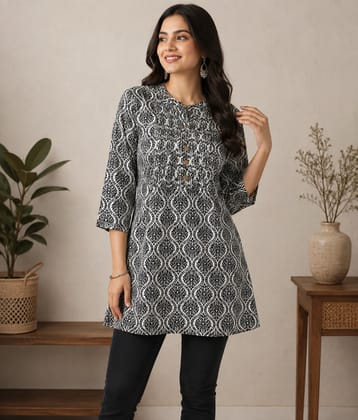 Glamvila Charcoal Charm Kurti Glamvila Charcoal Charm Kurti