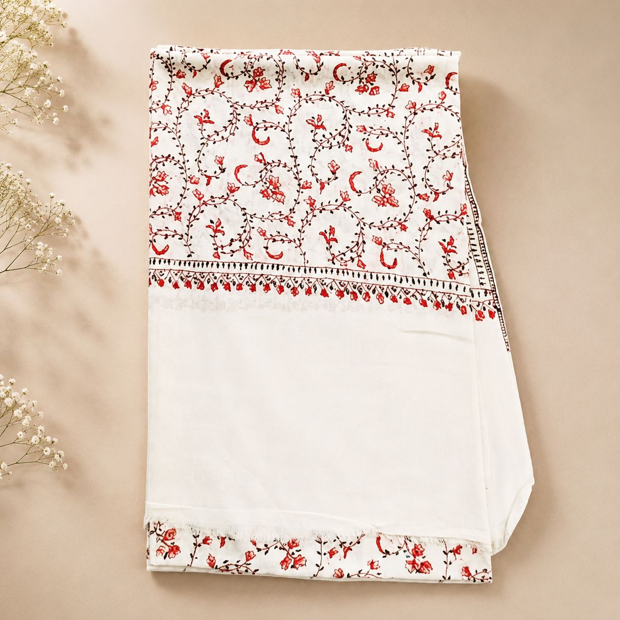 Pashmina Shawl – Creamish White
