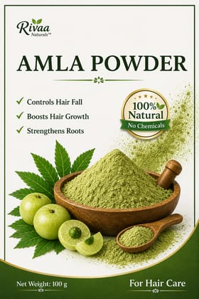 Rivaa Naturals Amla Powder for Hair Care
