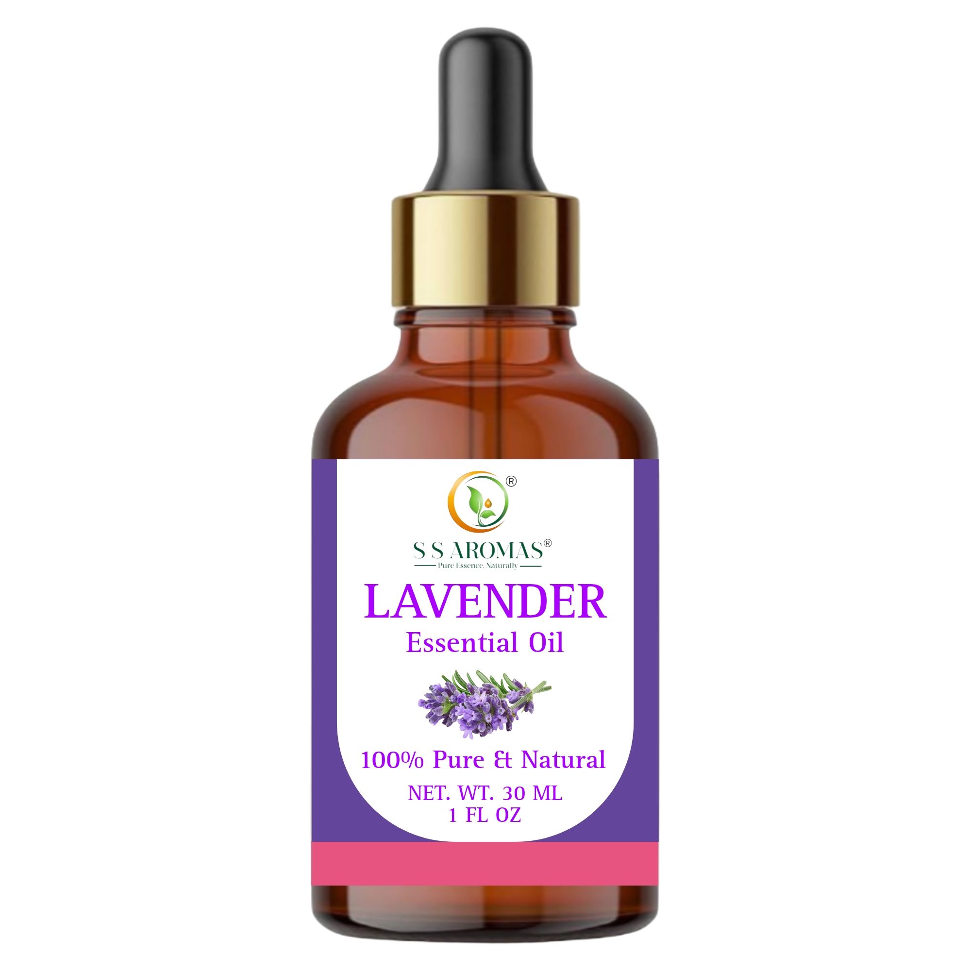 S S AROMAS Lavender Essential Oil 100% Pure & Natural 30ml
