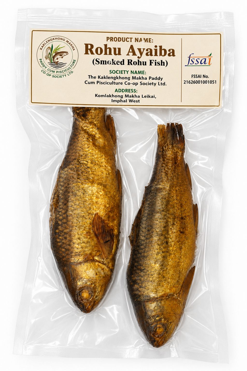 Rohu Ayaiba (Smoked Rohu Fish)