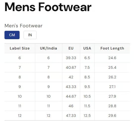 Size Guide