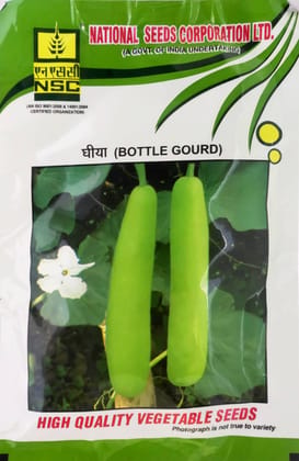Nsc Bottlegourd Pusa Naveen, 50 Gram TL Seeds