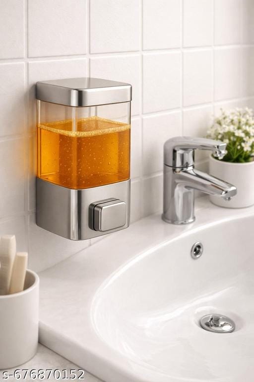 ABS Plastic Easy Press Liquid Soap Dispenser - Bundle of 2