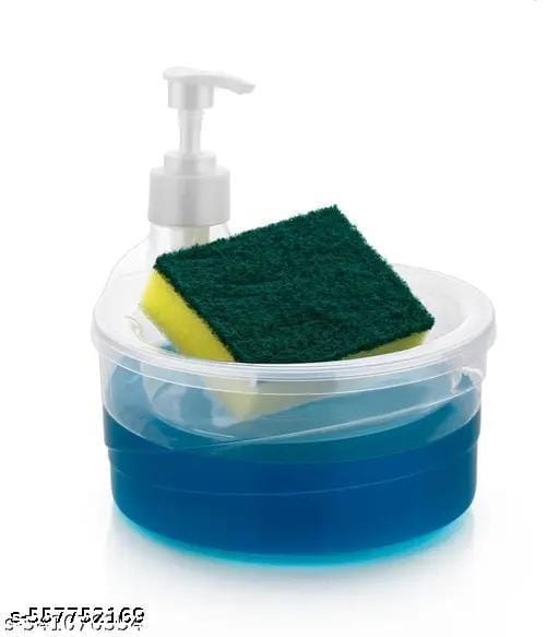 Double Layer Soap Dispenser with Sponge Holder - Bundle of 2