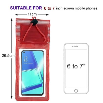 Mobile Phone PVC Waterproof Sealed Mobile Rain Protection Pouch Cover Case