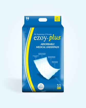 EzoyPlus Underpad | Waterproof Bed Protection Mat | High Absorption & Leak Proof EzoyPlus Underpad | Waterproof Bed Protection Mat | High Absorption & Leak Proof