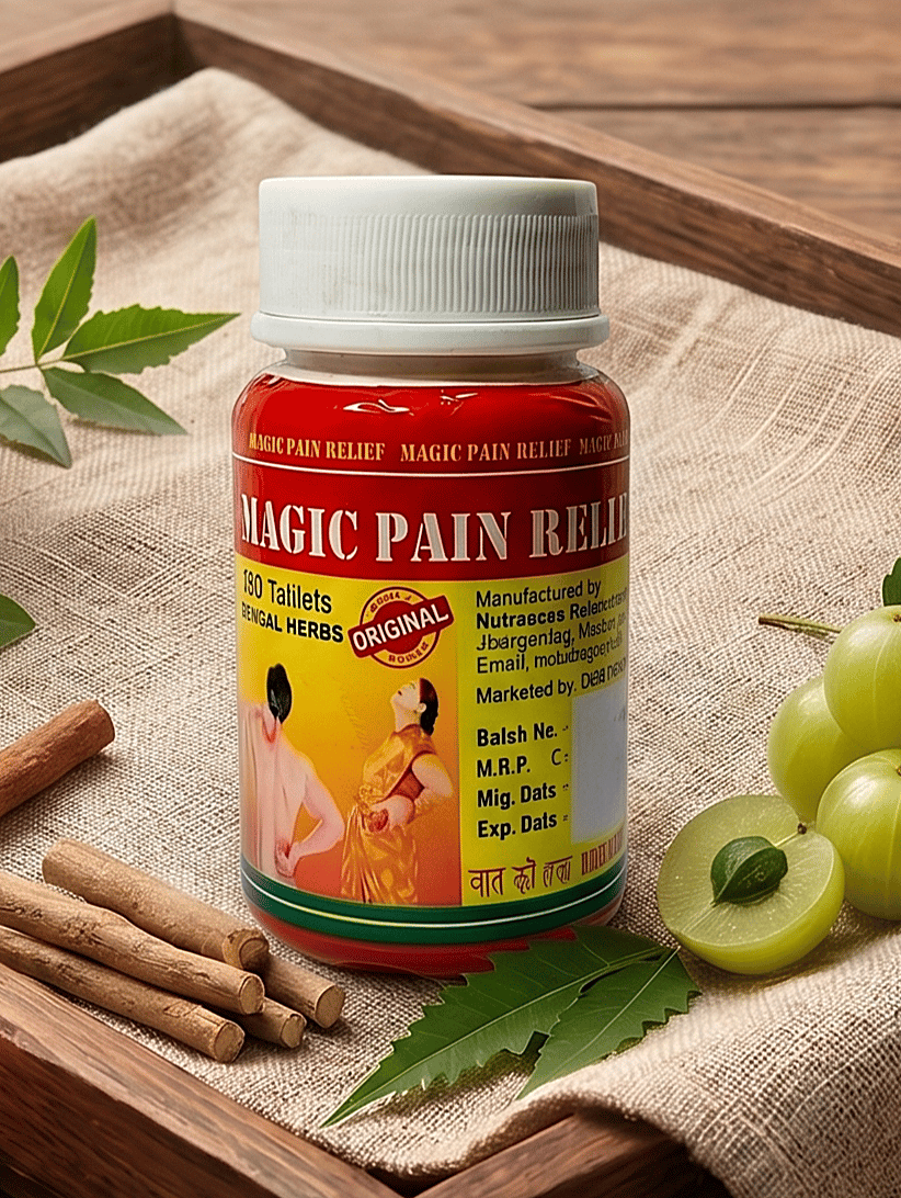 Magic Pain Relief | Pack Of 1 | Supports, Low Back Pain, Ankylosing, 60 Tablets.
