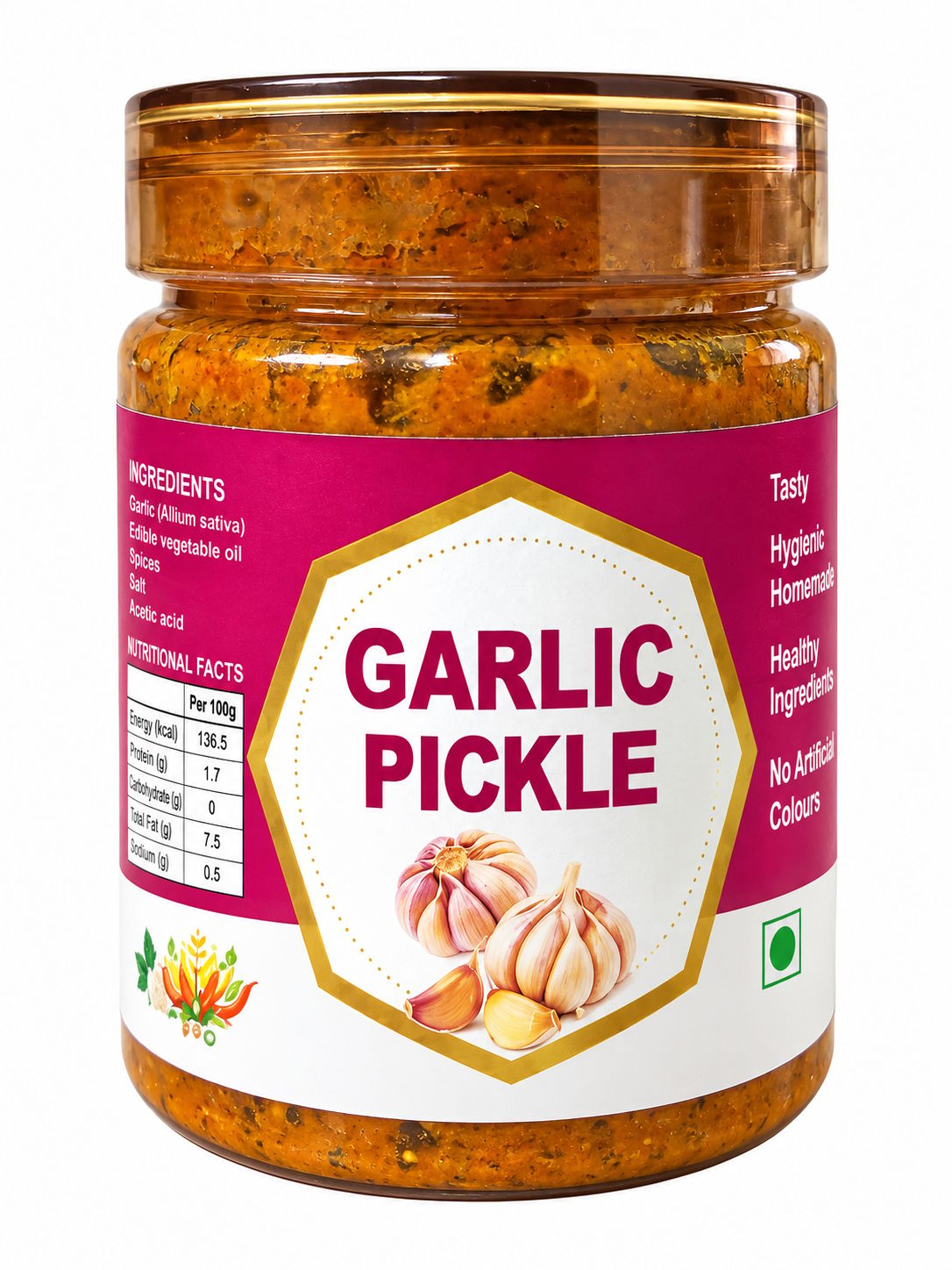 Garlic Pickle - 500 gm