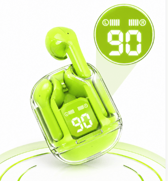 True Wireless Earbuds with Bluetooth 5.3, Enhanced Sound Quality, Touch Control Battery Life, Noise Cancellation & Comfortable Fit (Green)