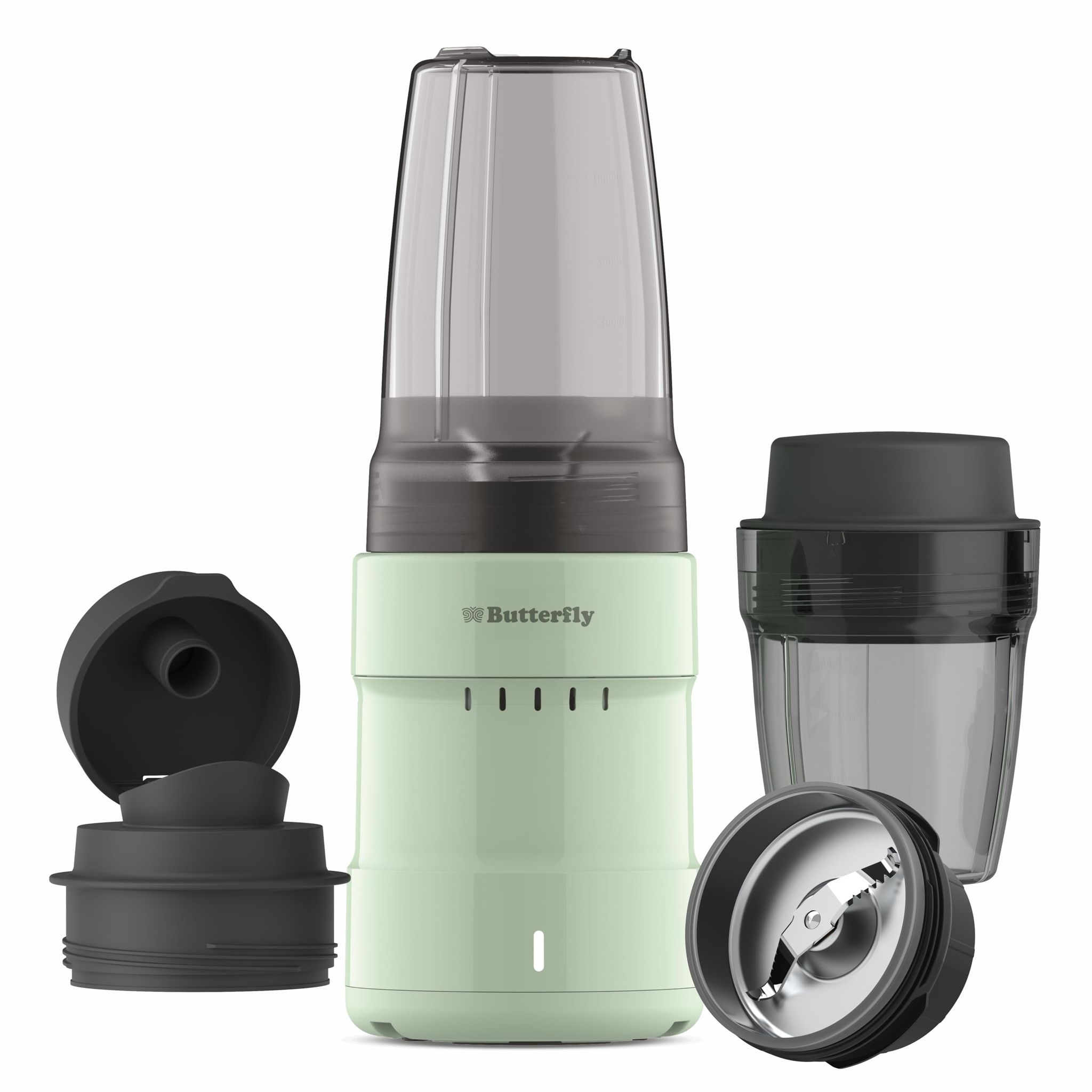 Butterfly Pestle Pro Blend Mixer Grinder | Smoothie Maker with 2 Tinted Inward Locking Jars | Inbuilt SS Base | 2-Leaf & 4-Leaf Blades | Easy Sip & Store Lids | 400W Butterfly Pestle Pro Blend Mixer Grinder | Smoothie Maker with 2 Tinted Inward Locking J