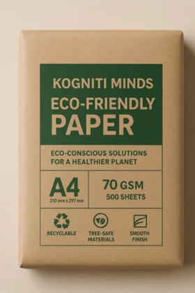 KOGNITI MINDS A4 Eco-Friendly Paper – 70 GSM, 500 Sheets