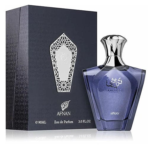 Afnan Turathi Blue Eau De Parfum 90ml for Men Premium Fresh Aquatic Citrus Aromatic Woody Long Lasting Masculine Fragrance