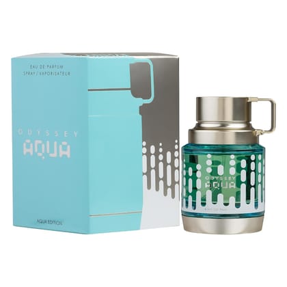 Armaf Odyssey Aqua Eau De Parfum 100ml for Men Premium Fresh Aquatic Citrus Aromatic Woody Long Lasting Masculine Fragrance