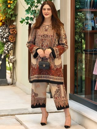 Women's Ornate Printed Kurta and Pant Set Women's Ornate Printed Kurta and Pant Set
