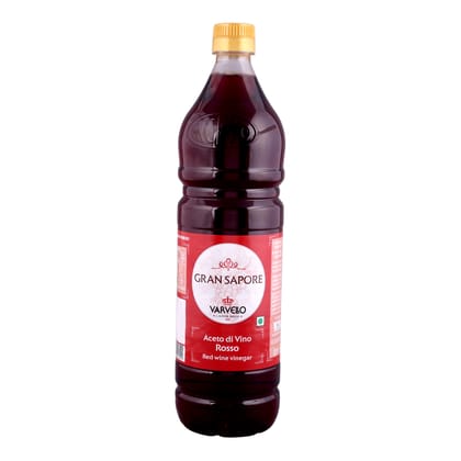 Varvello Red Wine Vinegar 1 Litre | Italian Vinegar for Salad Dressing, Marinades, Sauces, Cooking & Pickling | Alcohol Free