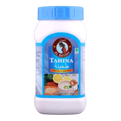 Al Bayan Tahina 400 GM | Premium Tahini Paste Made from Pure Sesame Seeds | Smooth & Creamy Sesame Paste | Ideal for Hummus, Dips, Sauces, Dressings & Middle Eastern Cuisine