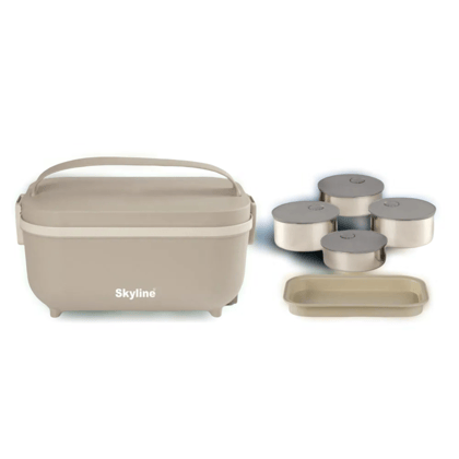 Skyline Electric Lunch Box with 4 Stainless Steel Airtight Container VTL2888