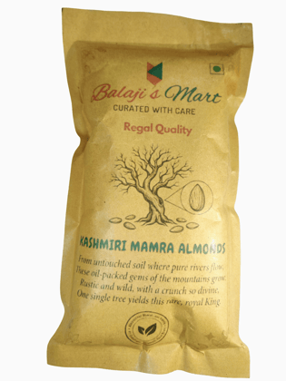 Balaji’s Mart Kashmiri Mamra Almonds 500g | One Tree Badam | Exquisite Grandeur