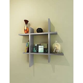 Onlinecraft Bedroom Wall Decor Wooden Wall Shelf (Number Of Shelves - 1, Beige)