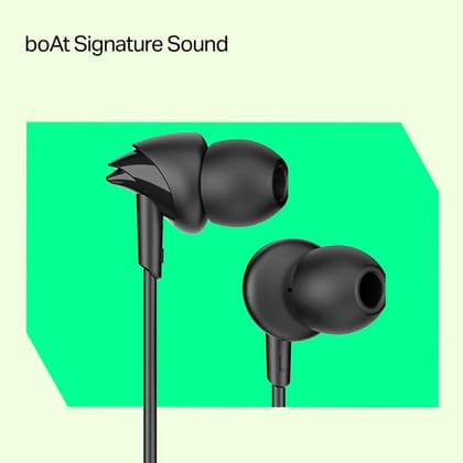 boAt BassHeads 212L Wired in-Ear Earphones with 10mm Drivers, Deep Bass, in-Line Mic, 3.5mm L-Shaped Jack, 120cm Durable Cable, Comfortable ABS Eartips, Universal Compatibility (Active Black) boAt BassHeads 212L Wired in-Ear Earphones with 10mm Drivers, Deep Bass, in-Line Mic, 3.5mm L-Shaped Jack, 120cm Durable Cable, Comfortable ABS Eartips, Universal Compatibility (Active Black)