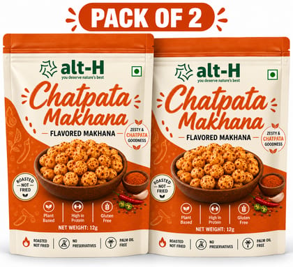 alt-H Chatpata Makhana (Pack of 2, 12g each)