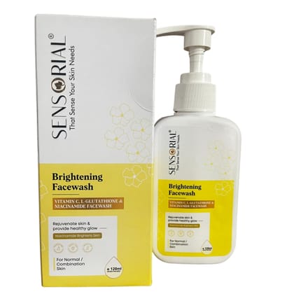 Sensorial Brightening Facewash with Vitamin C & Niacinamide - 120ml