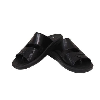 FLITE Non Shining men's black slide sandals (slip-on sliders)