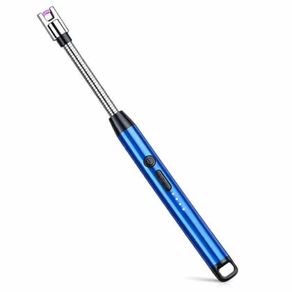 Rechargeable Electric Gas Lighter for Kitchen, Lighter for Gas Stove, Candles, Pooja, C-Type USB, Kitchen Tools, Multi Purpose - 360° Flexible & Windproof