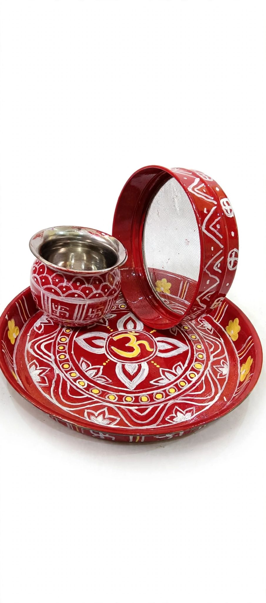 Aipan Art Thali Lota Design