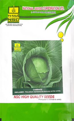NSC Vegetable Seed Cabbage Golden Acre TL 10 Gm Packaging