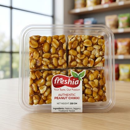 Freshia Peanut Chikki 250 GM Freshia Peanut Chikki 250 GM