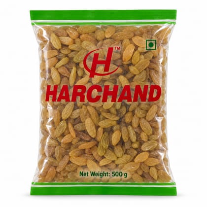 Harchand Premium Long Golden Kishmish (Raisins) 500g