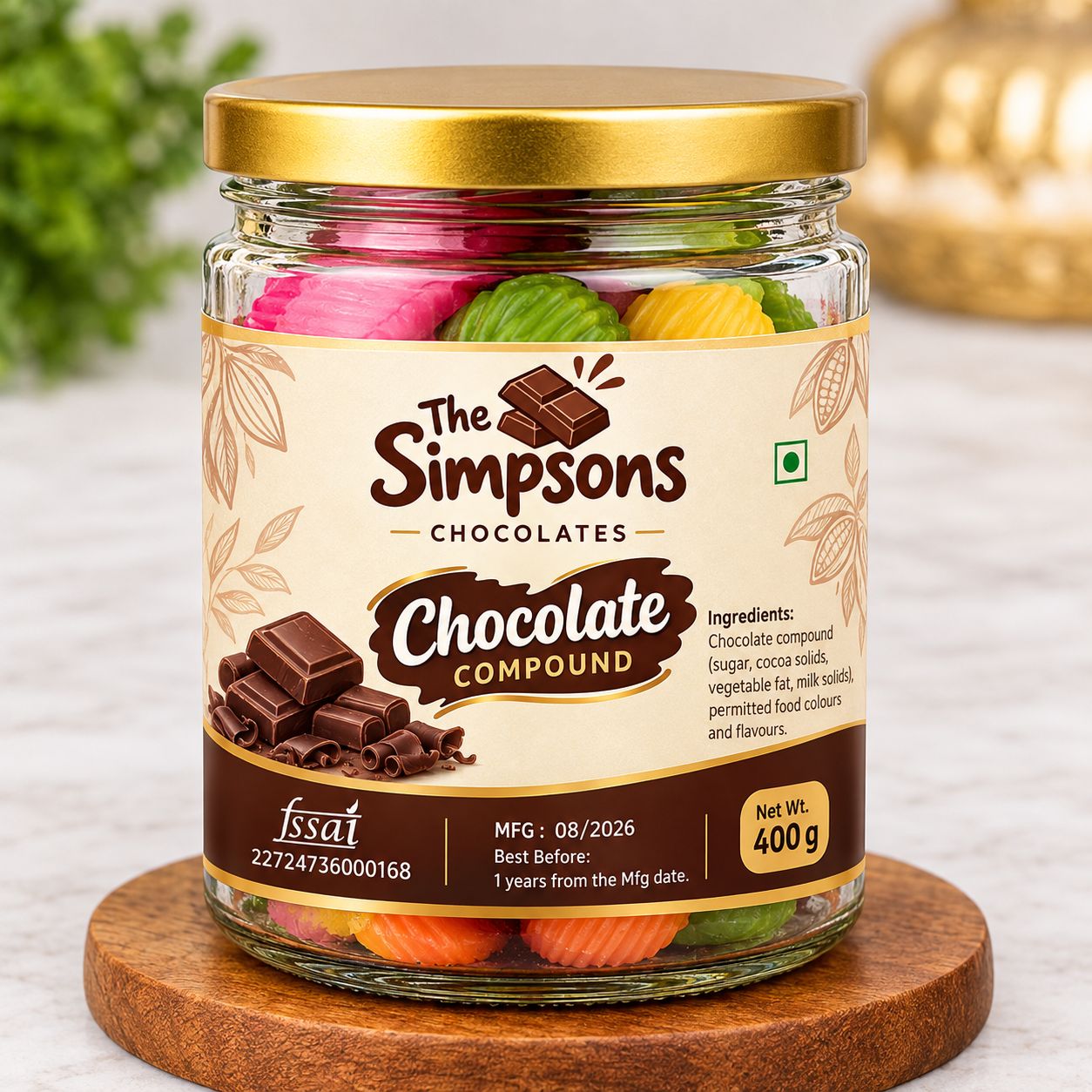 The Simpsons Assorted Heart Chocolates Gift Jar
