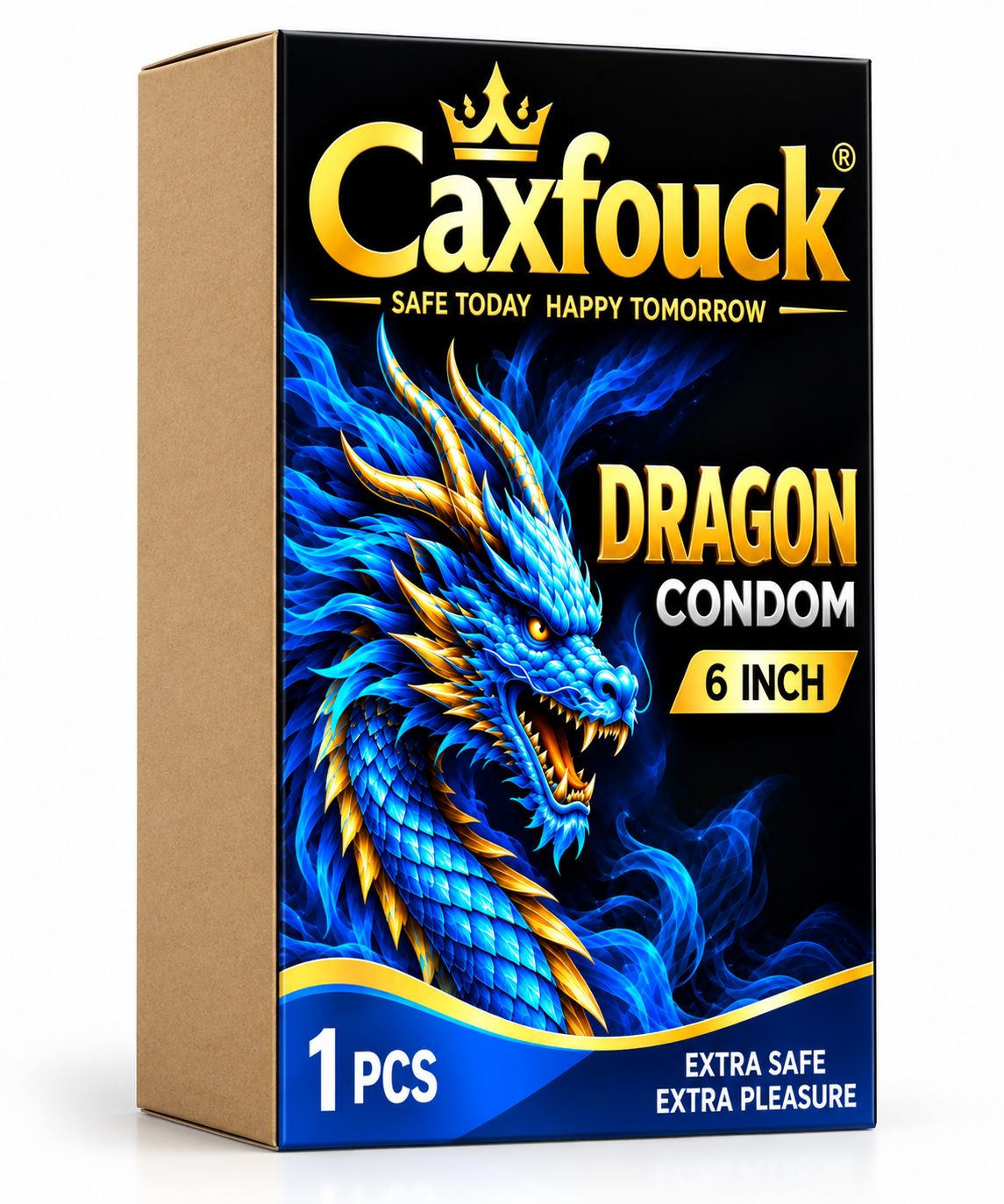 Penis Extender Dragon Silicone Condom 6 Inch Reusable Condom for Extra Time & Pleasure (Pack of 1)