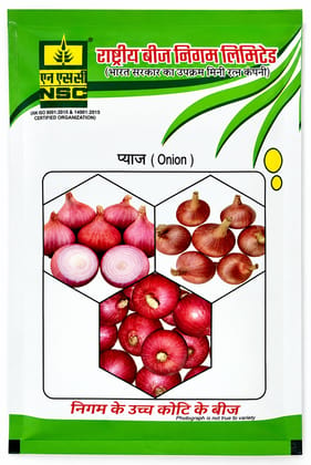 NSC ONION VARIETY BHIMA SUPER HIGH QUALITY TL SEED 250 GMS POUCH