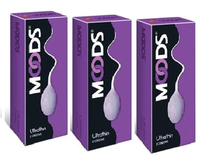 Moods Ultrathin 12's Condoms (Pack of 3)
