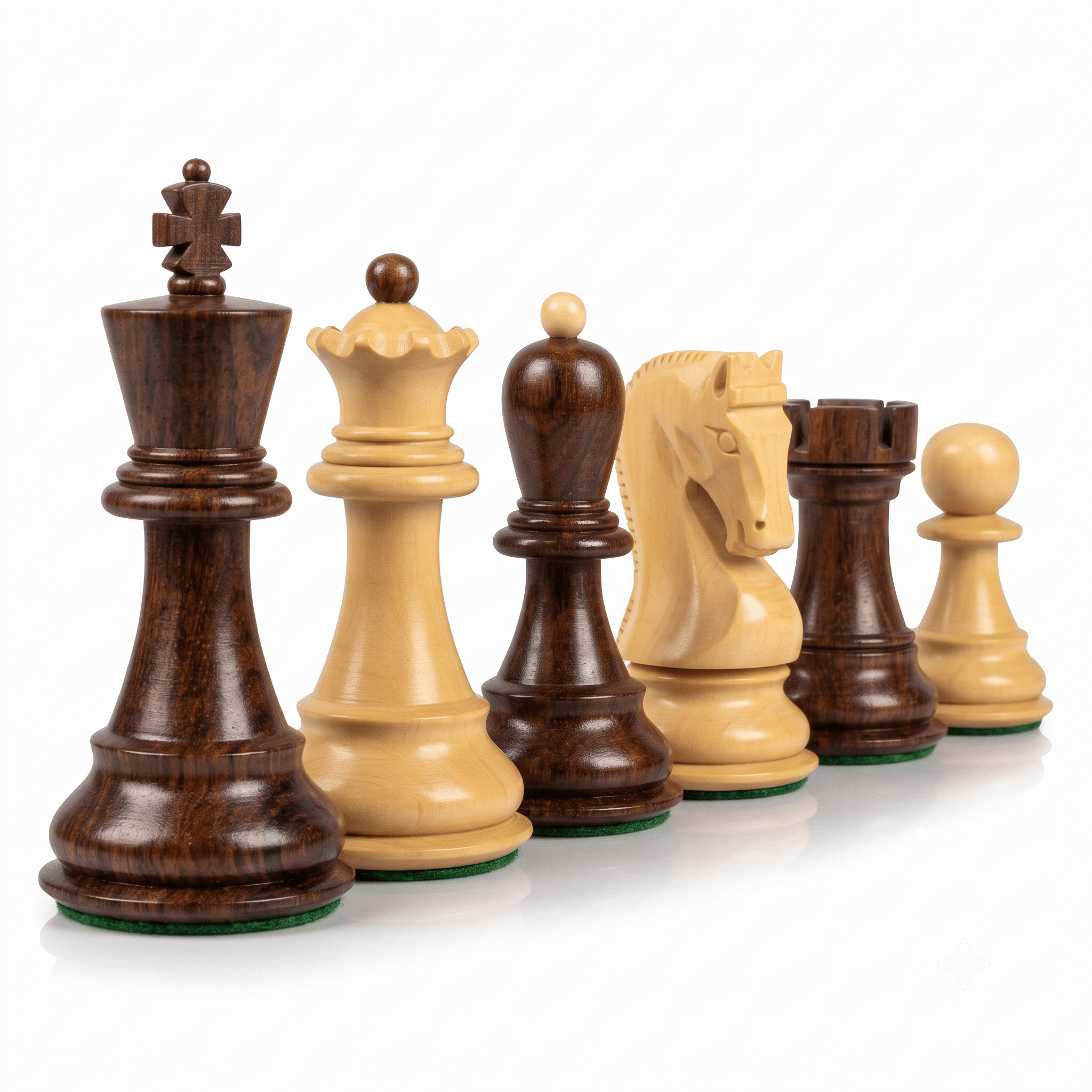 3.75" Reproduced 1959 Russian Zagreb Series - Wooden Chess Pieces