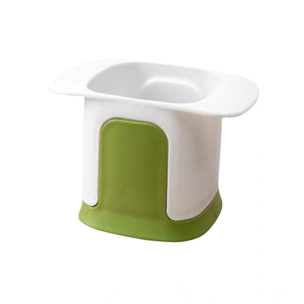 Generic   ABS Plastic Solid Hand Pressure Vegetable Chopper and Dicer (Green-White)