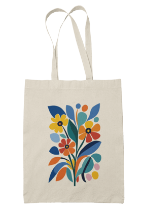 Prakrut India Canvas Tote Bag - Stylish Eco-Friendly Shoulder Bag with Top Zipper, Inner Pocket, for College & Daily Use,for Women & Girls