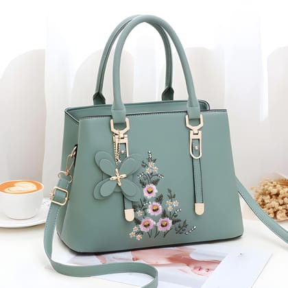 Ladies Faux Leather Hand Bag | Elegant Women Shoulder Purse for Daily Use, Travel & Shopping