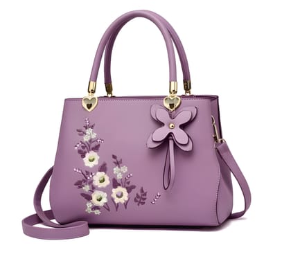 Fashionable Ladies Faux Leather Hand Bag | Women Shoulder Purse for Office & Shopping