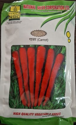 National Seeds Corporation Pusa Rudhira Carrot TL Seeds - 250g