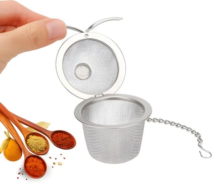 Heavy Duty Stainless Steel Tea Infuser | Small Net Mesh Style Green Tea Filter Pot Strainer for Loose Leaf Tea | Kitchen Beverage Filter (Original)