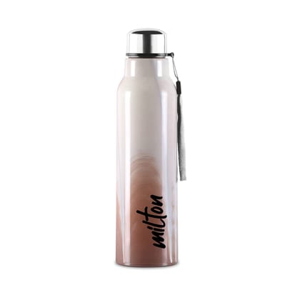 MILTON Water Bottle Steel Marble 900 PU Insulated, Inner Stainless Steel Water Bottle, 630 ml, Leak Proof, BPA Free, Ideal for Home, Office, Gym, Travelling