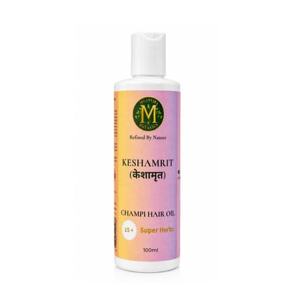Maanvira Botanics Keshamrit Champi Hair Oil  | Herbal Hair Oil with 15+ Herbs - 100ML