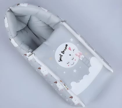 WUGO 3-in-1 Baby Sleeping Bag & Carry Nest | Soft Cotton Baby Bedding for Newborns & Infants | Portable Baby Carry Nest, Sleeping Bed & Co-Sleeping Nest | Unisex Baby Bed (Original)
